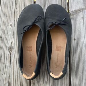 Vivobarefoot Ballet Flats Jing Jing Black Leather Barefoot Minimalist W's EU 42